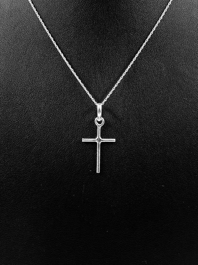 Plain Silver Cross Pendant - 92.5 Sterling Silver