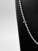 28" Rice Bead Link Sterling Silver Chain
