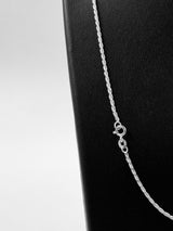 30" Rope Link Sterling Silver Chain